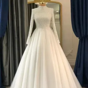 2025 Customized New Long Sleeve Wedding Dresses
