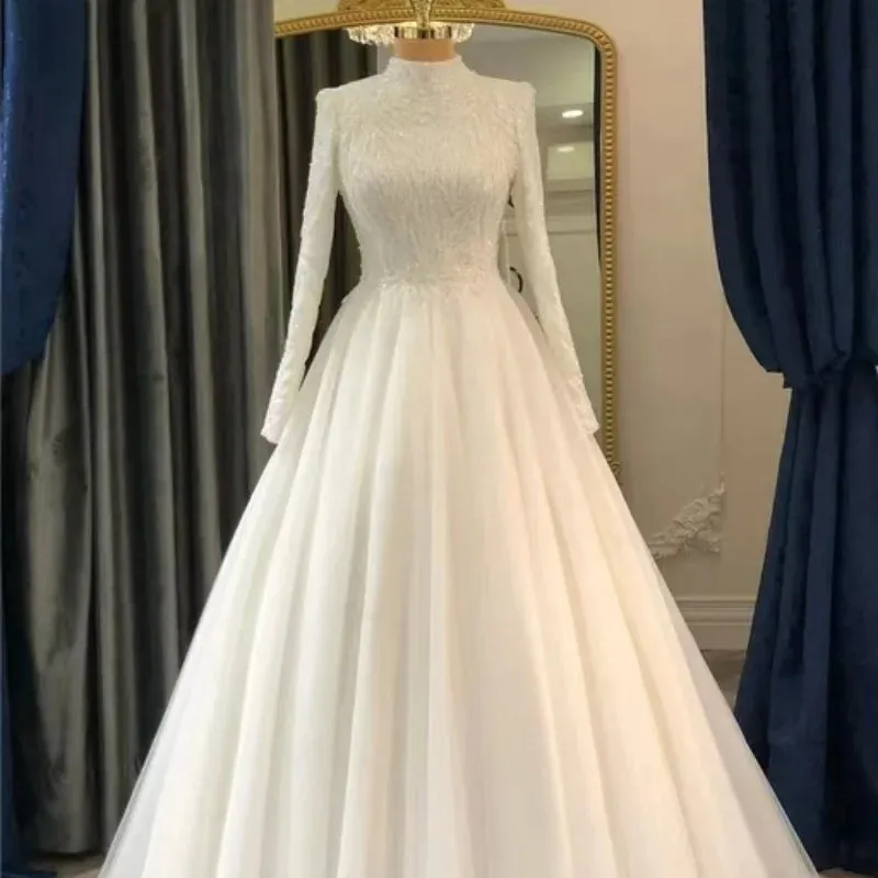 2025 Customized New Long Sleeve Wedding Dresses