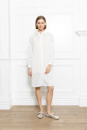 3D Lace Shirtdress