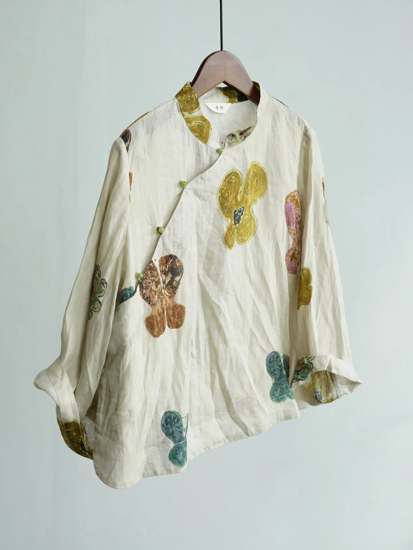 Abstract Floral Cheongsam Qipao Top