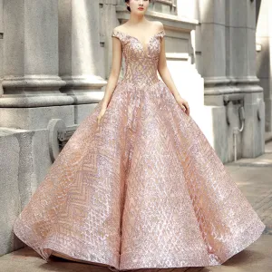Blush Pink Quinceanera Dress Off The Shoulder Sweet 15 16 Ball Gown