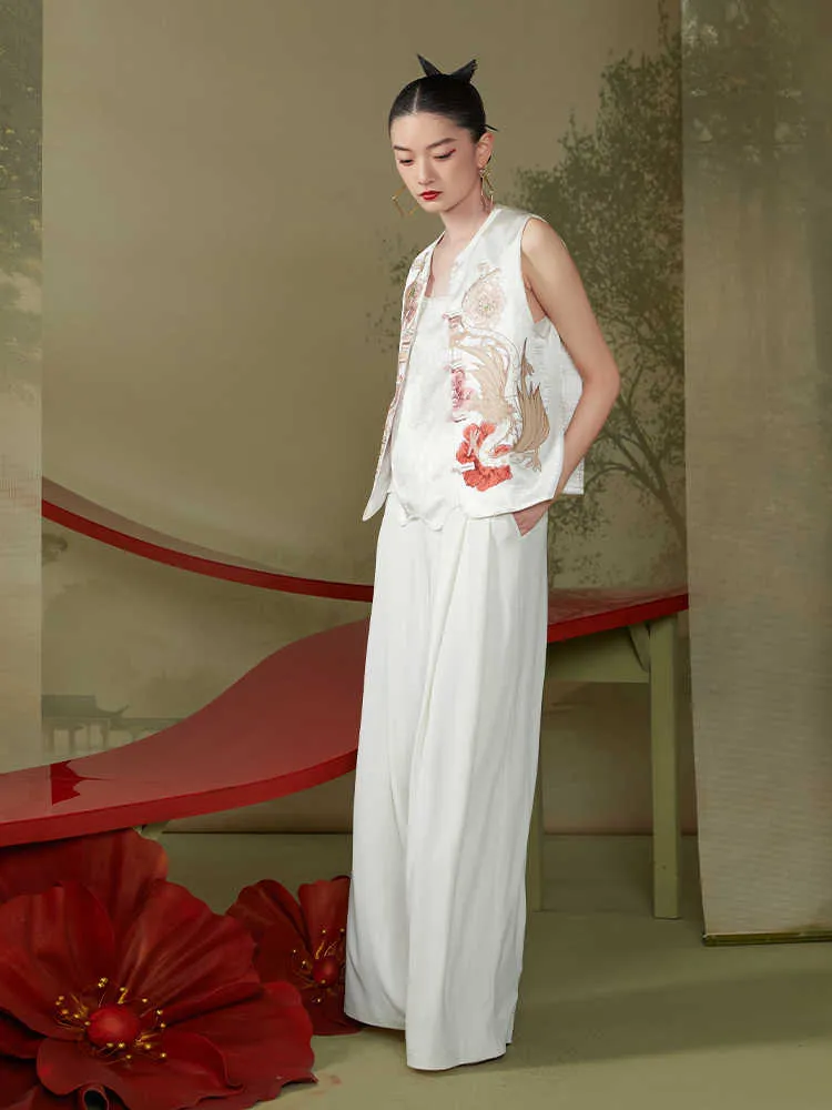 Bridget Gorgeous Embroidery Qipao Cheongsam Vest Top