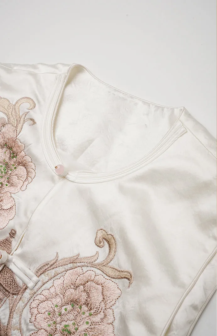 Bridget Gorgeous Embroidery Qipao Cheongsam Vest Top
