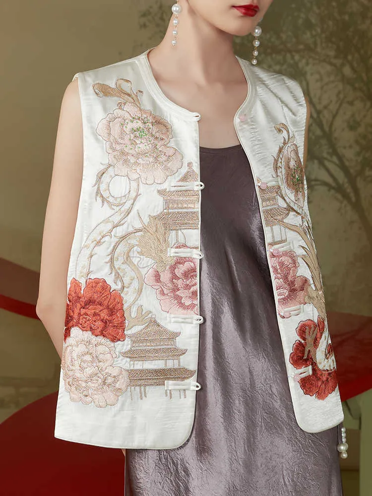 Bridget Gorgeous Embroidery Qipao Cheongsam Vest Top