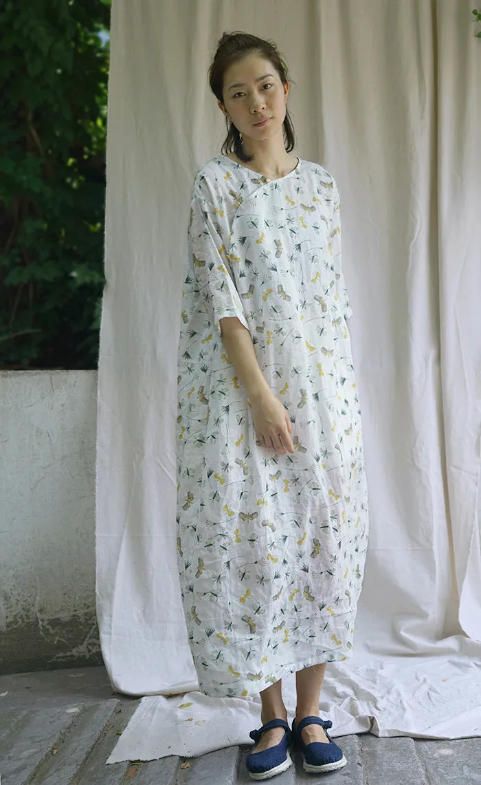Butterflies Cheongsam Qipao Maxi Dress