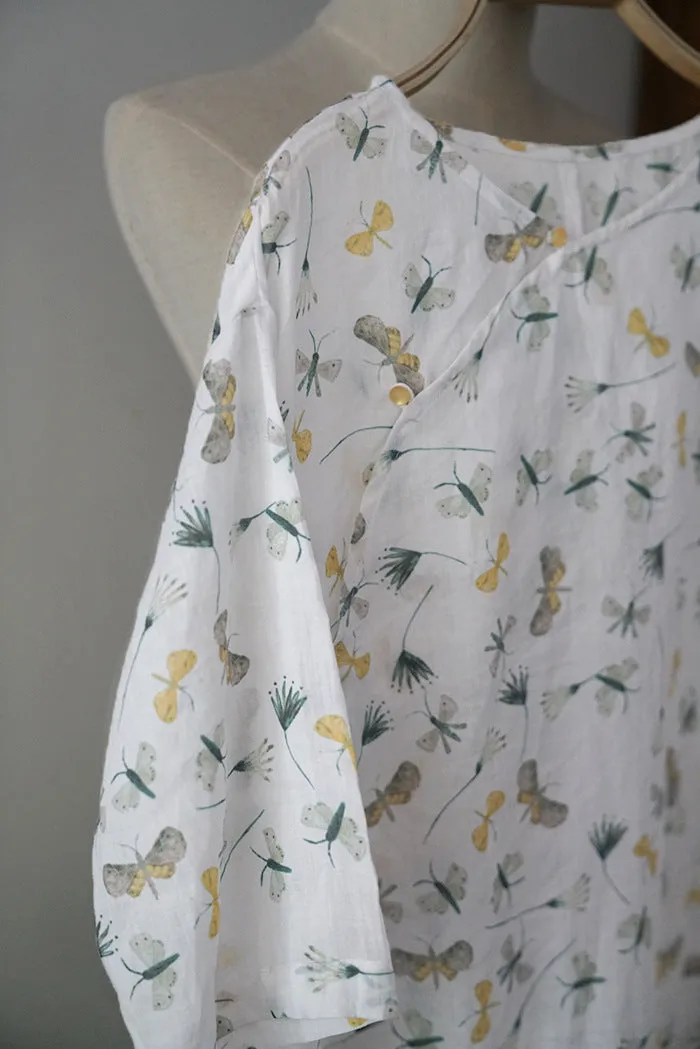 Butterflies Cheongsam Qipao Maxi Dress
