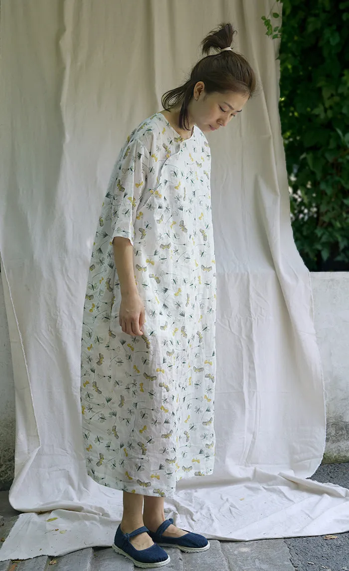 Butterflies Cheongsam Qipao Maxi Dress