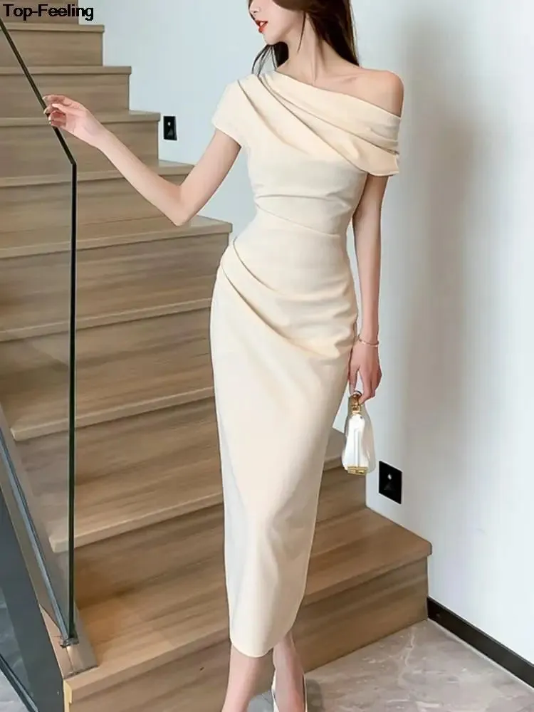 Elegant Off-Shoulder Evening Party Dress