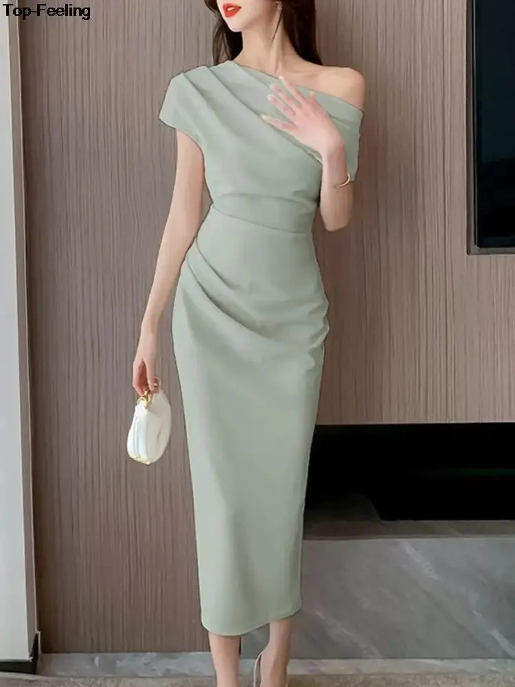 Elegant Off-Shoulder Evening Party Dress