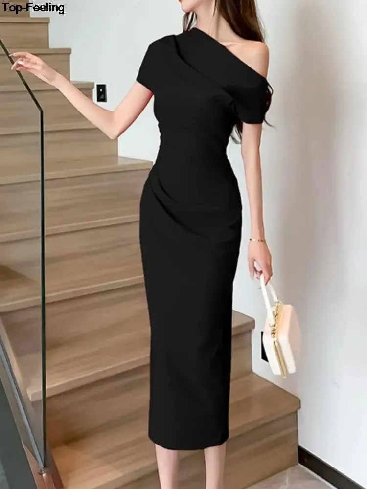 Elegant Off-Shoulder Evening Party Dress