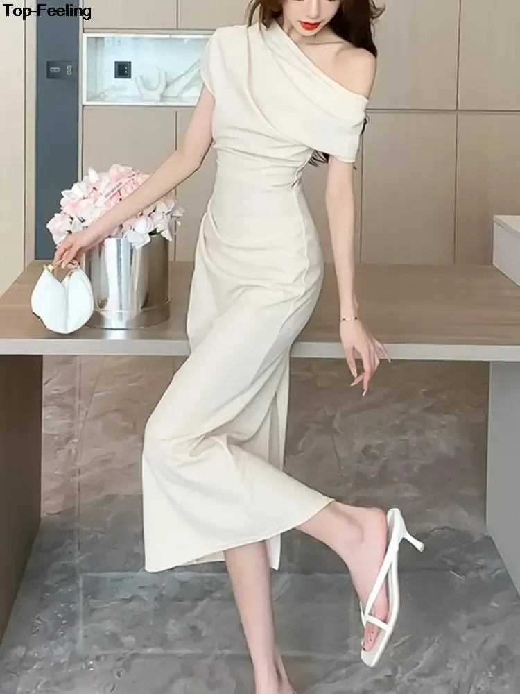 Elegant Off-Shoulder Evening Party Dress