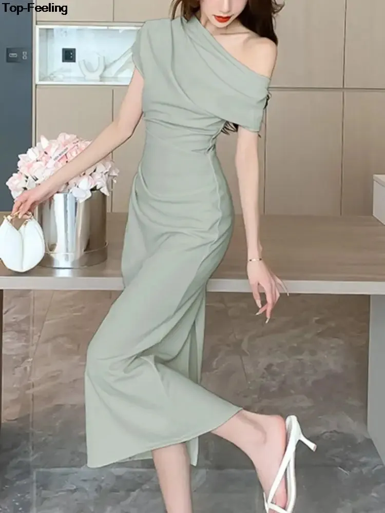 Elegant Off-Shoulder Evening Party Dress