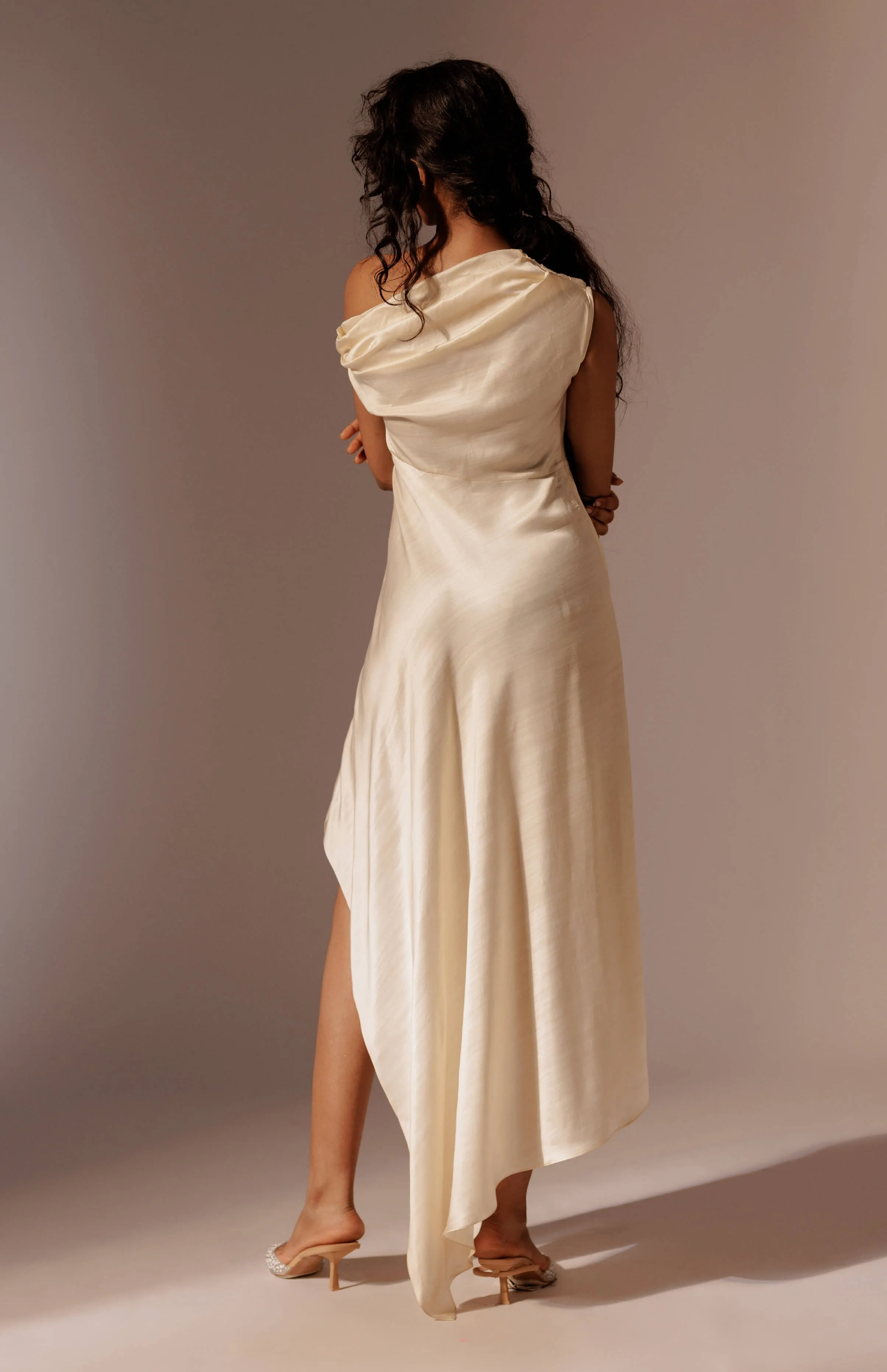 Elio draped dress