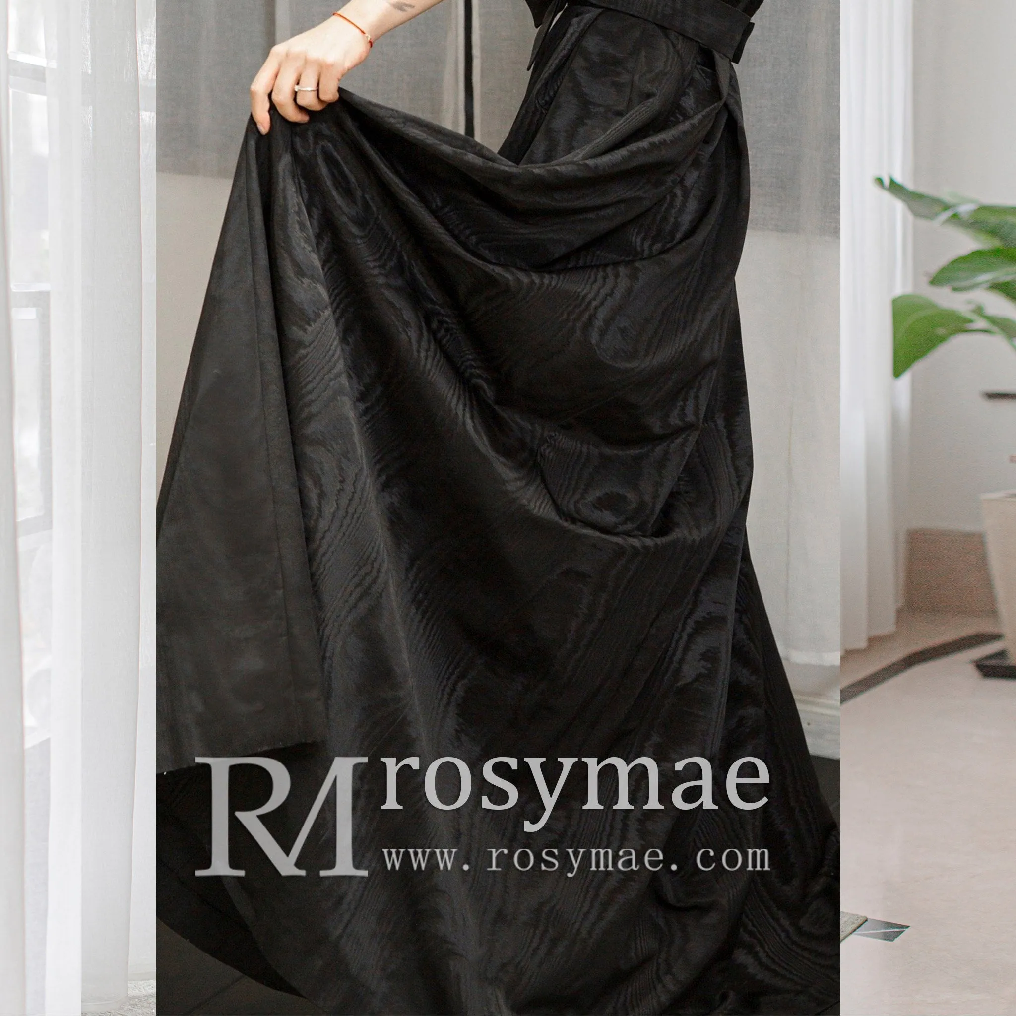 Floor Length Strapless Black Wedding Dresses Formal Gowns