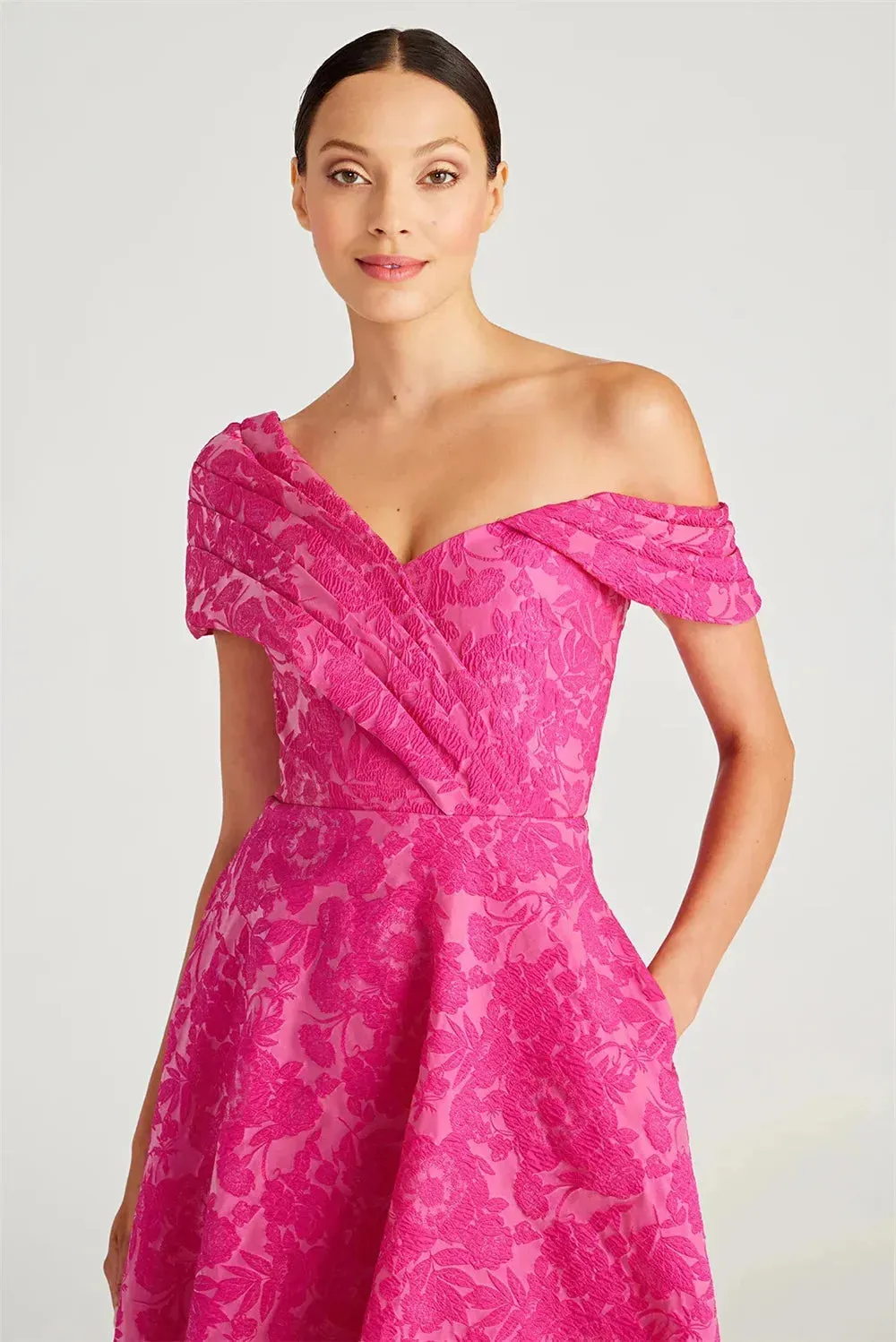Fuchsia Prom Dresses Off the Shoulder A-line Wedding Dress Elegant Sleeveless Floor-Length Vestidos De Fiesta