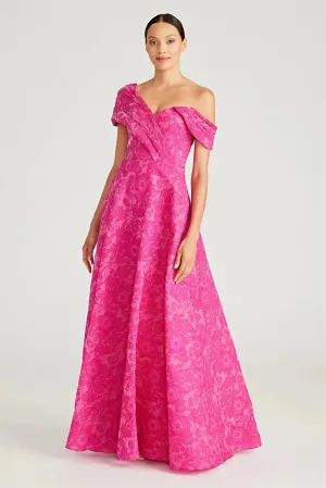 Fuchsia Prom Dresses Off the Shoulder A-line Wedding Dress Elegant Sleeveless Floor-Length Vestidos De Fiesta