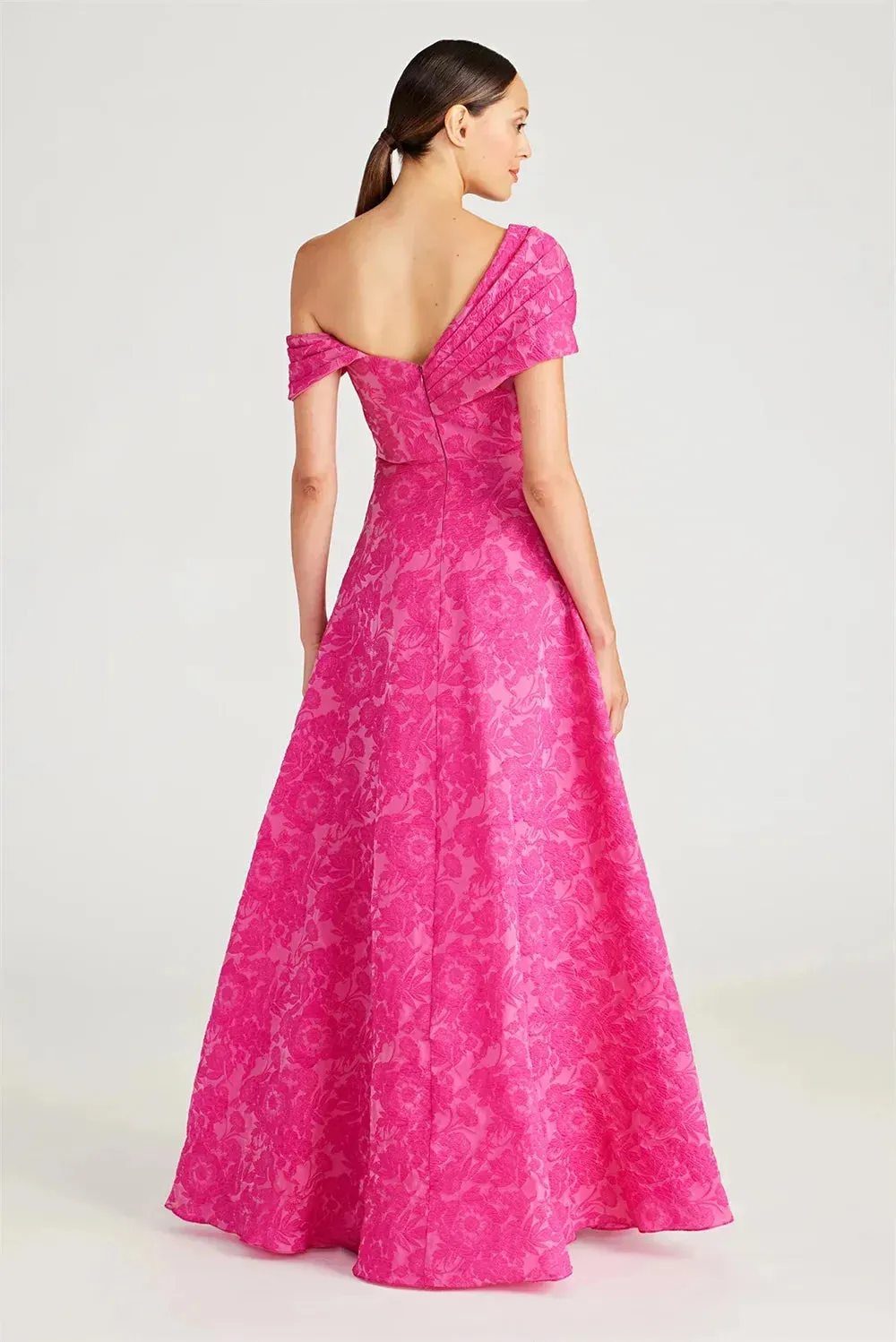 Fuchsia Prom Dresses Off the Shoulder A-line Wedding Dress Elegant Sleeveless Floor-Length Vestidos De Fiesta