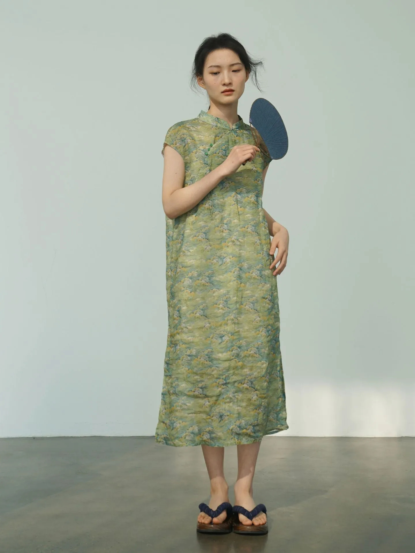 Green Mountain Cheongsam Dress