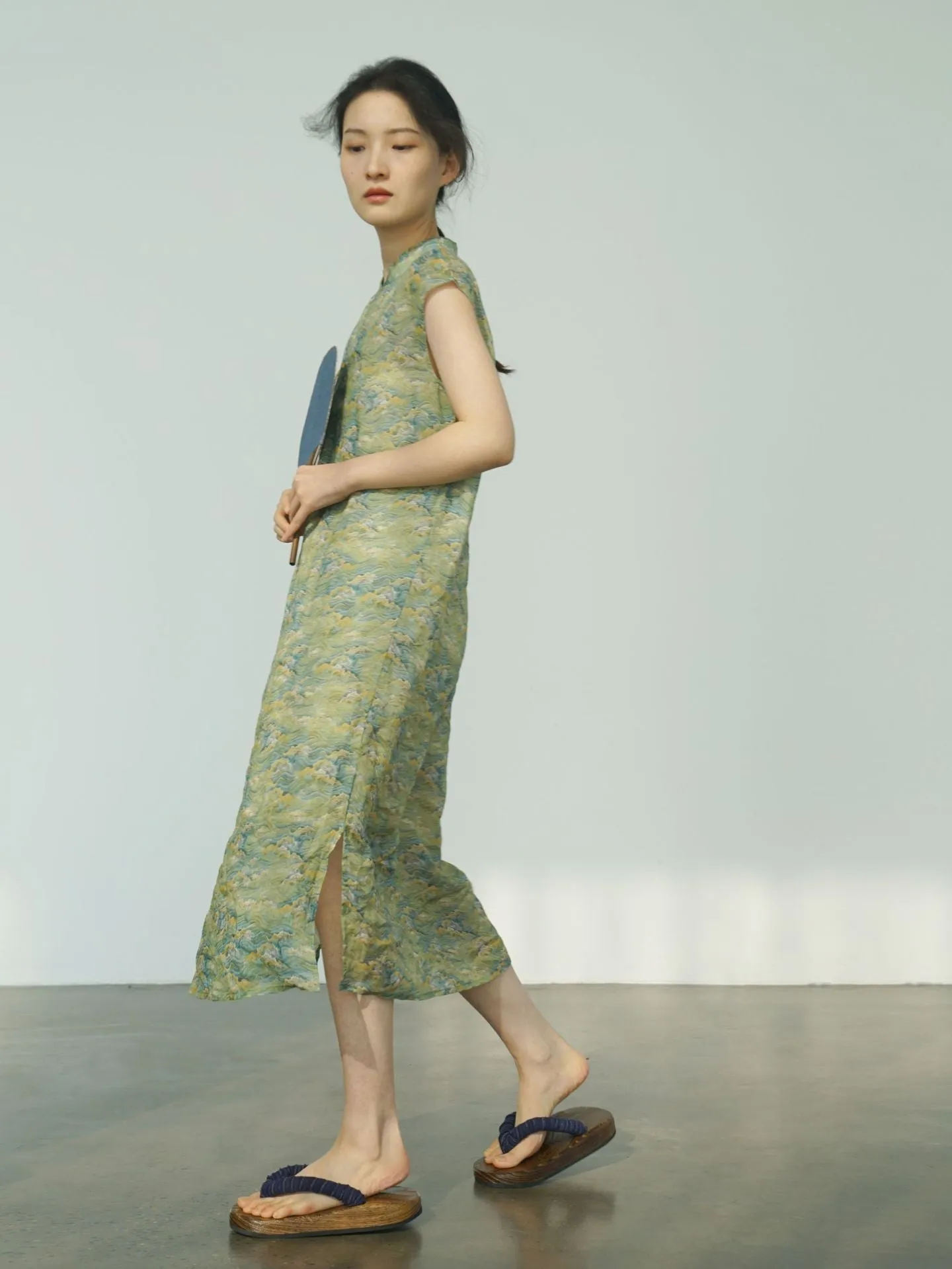 Green Mountain Cheongsam Dress