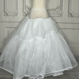Hoopless Long Tule Petticoat