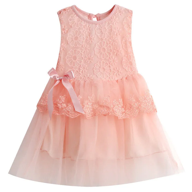 Infant Baby Girl Tutu Dress Kids Cute Lace Flower Summer Party Princess Dresses baby girl Christmas Clothes Z3