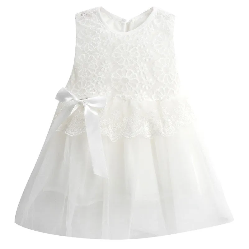 Infant Baby Girl Tutu Dress Kids Cute Lace Flower Summer Party Princess Dresses baby girl Christmas Clothes Z3