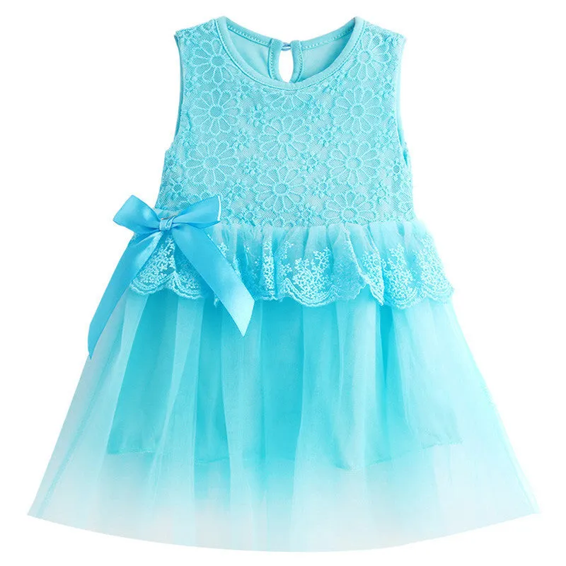 Infant Baby Girl Tutu Dress Kids Cute Lace Flower Summer Party Princess Dresses baby girl Christmas Clothes Z3