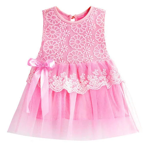 Infant Baby Girl Tutu Dress Kids Cute Lace Flower Summer Party Princess Dresses baby girl Christmas Clothes Z3