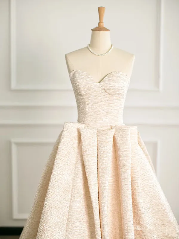 JazzHer Pretty Ball Gown Sweetheart Satin Long Prom Dresses Party Gown Evening Dress (PRE-ORDER)
