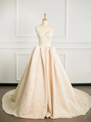 JazzHer Pretty Ball Gown Sweetheart Satin Long Prom Dresses Party Gown Evening Dress (PRE-ORDER)