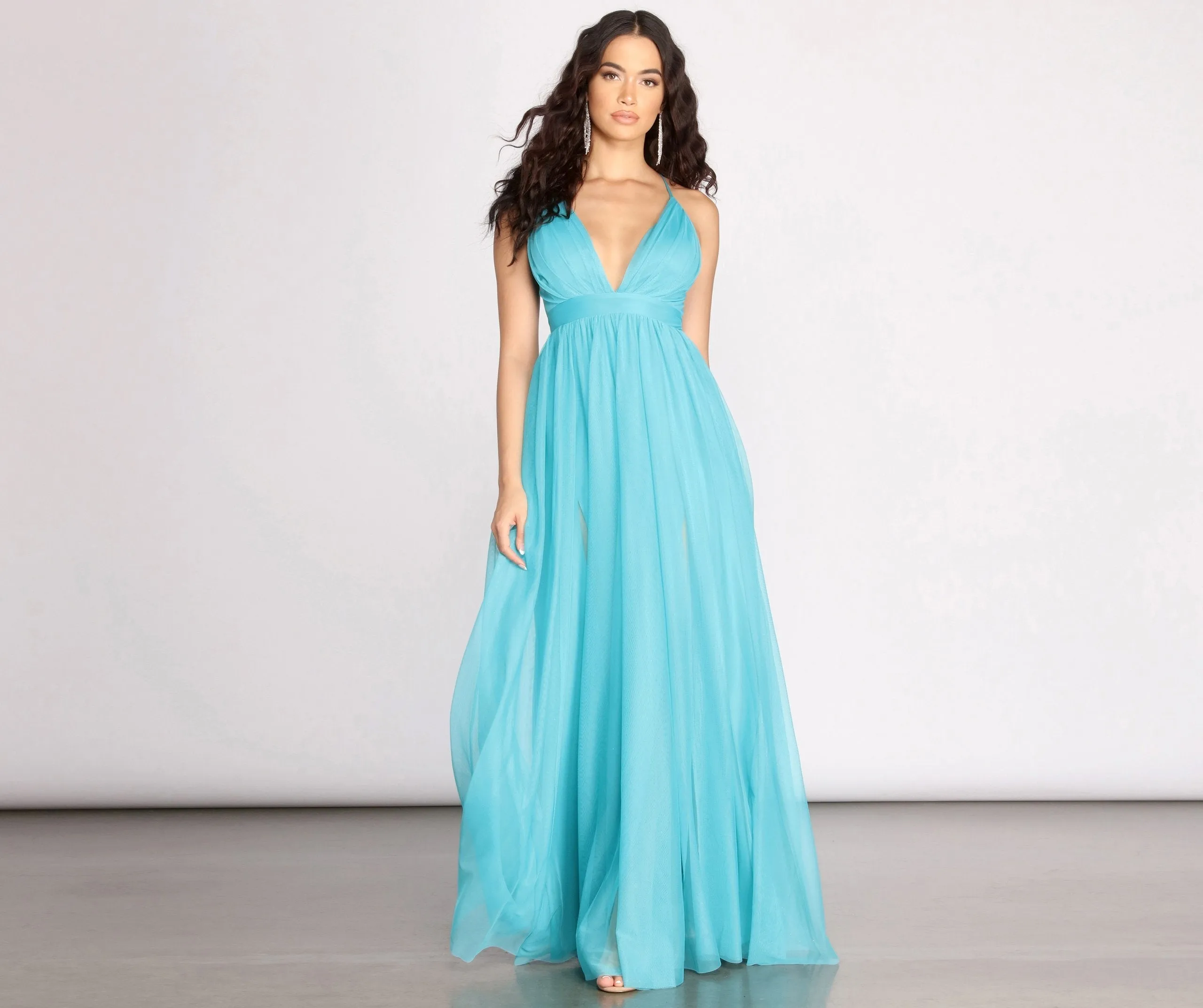 Jodi Tulle Stylish A-Line Dress