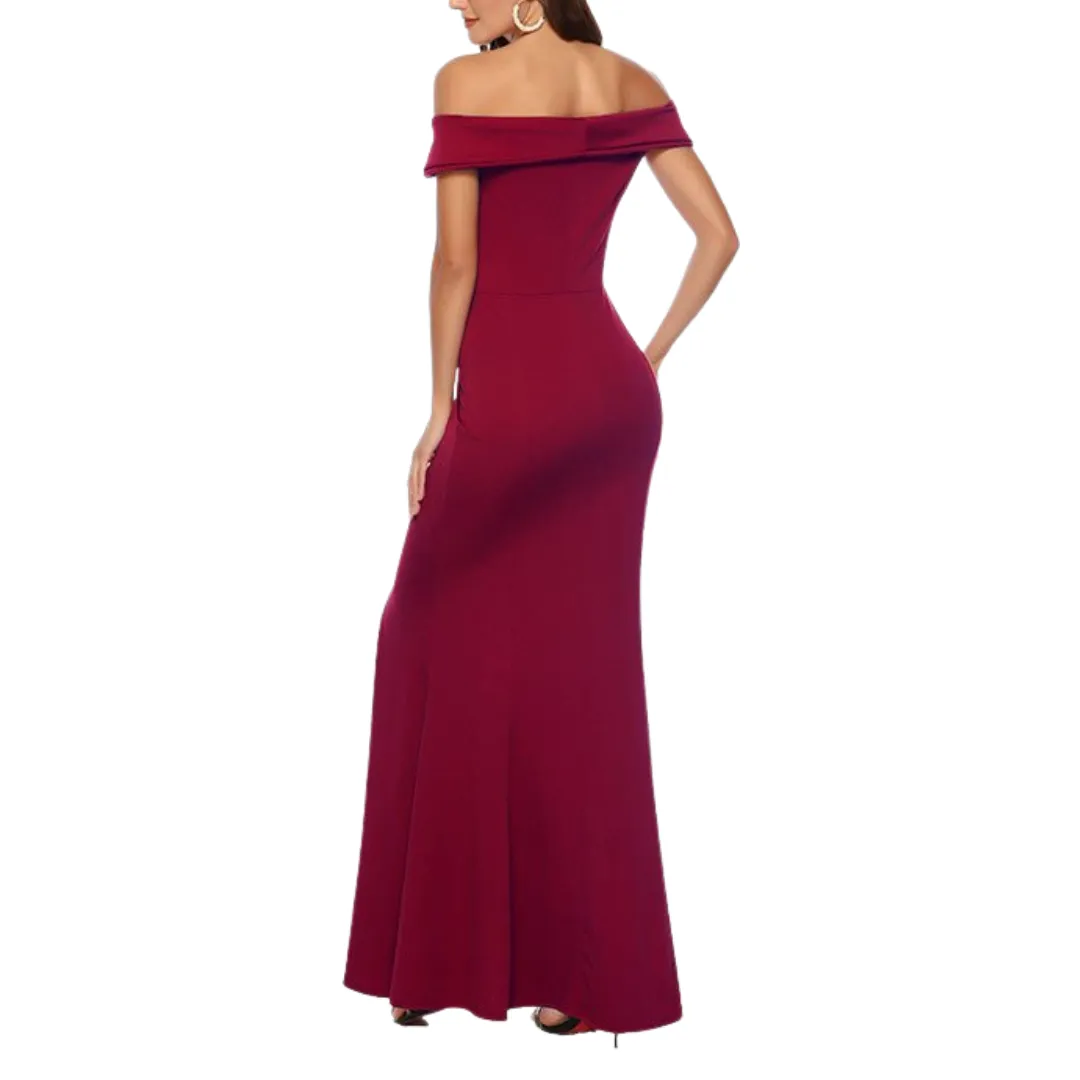 LA SPOSA WOMEN'S MERMAID OFF SHOULDER MAXI DRESS
