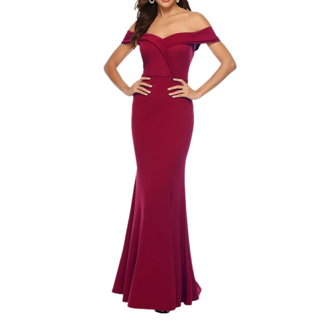 LA SPOSA WOMEN'S MERMAID OFF SHOULDER MAXI DRESS