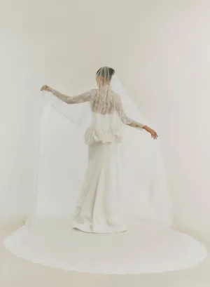 Lace edge veils