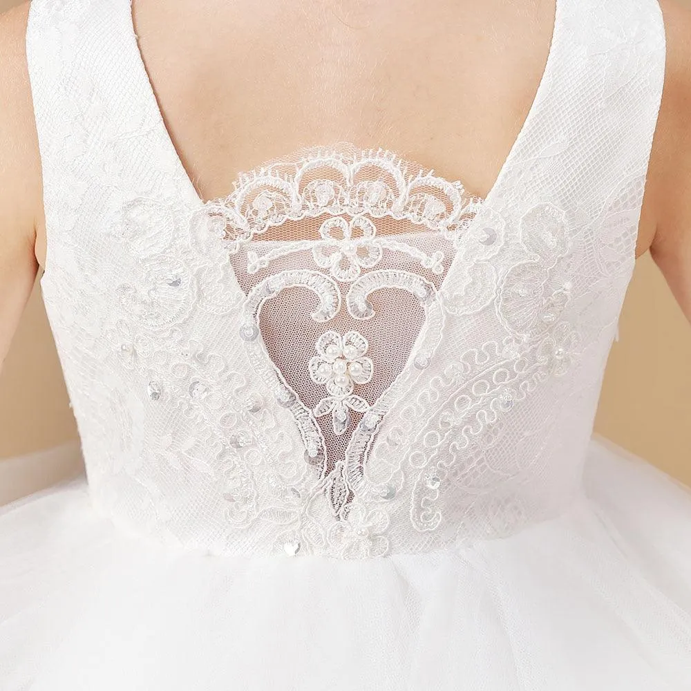 Lace Princess Party Flower Girl Dress