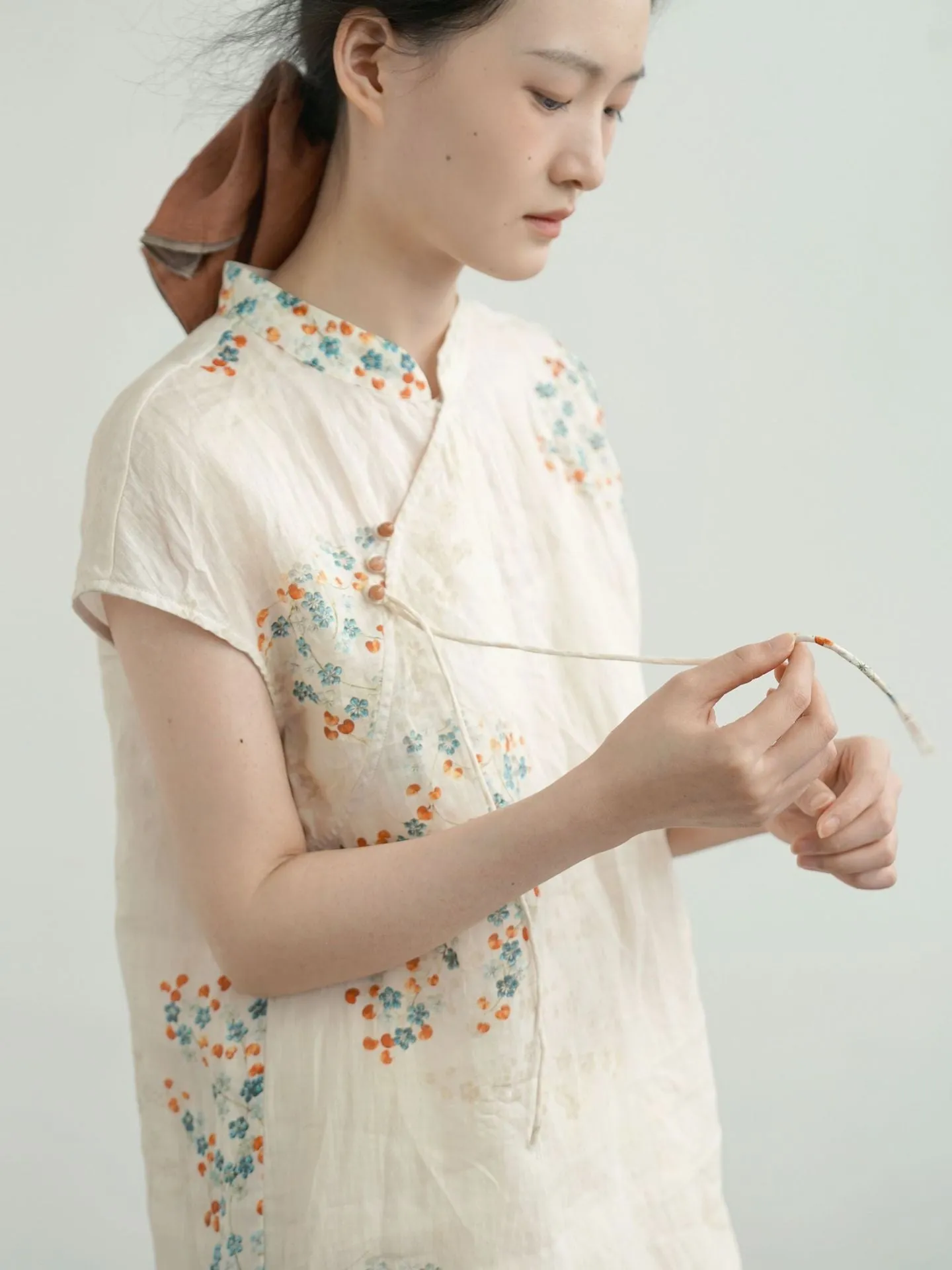 Little Floral Cheongsam Qipao Dress