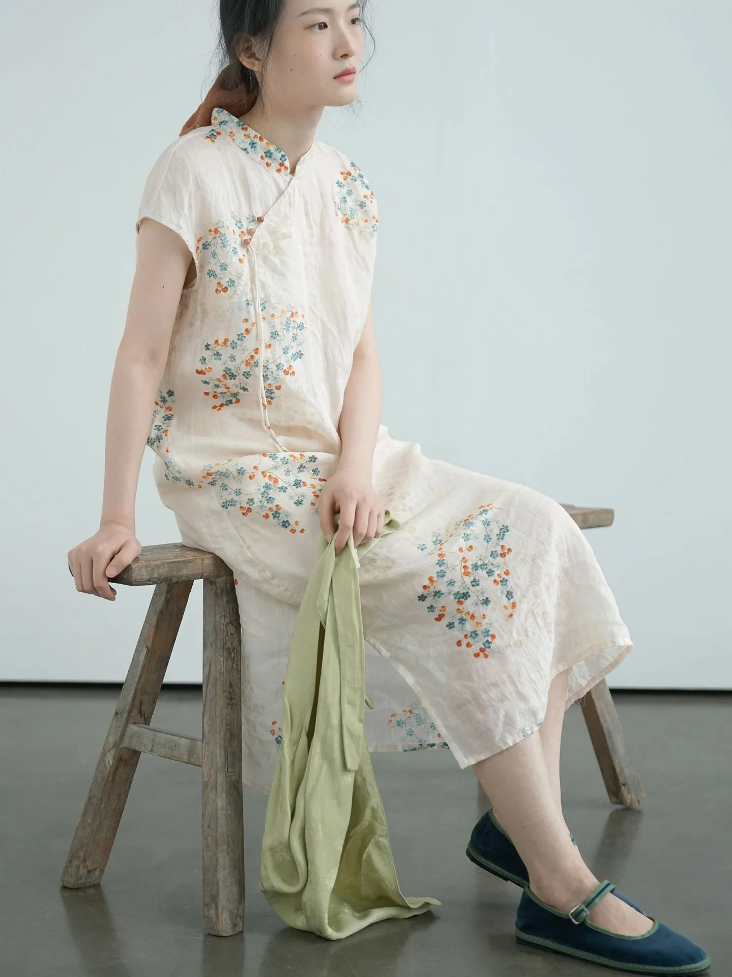 Little Floral Cheongsam Qipao Dress