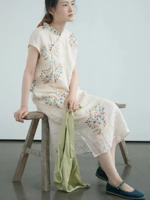 Little Floral Cheongsam Qipao Dress