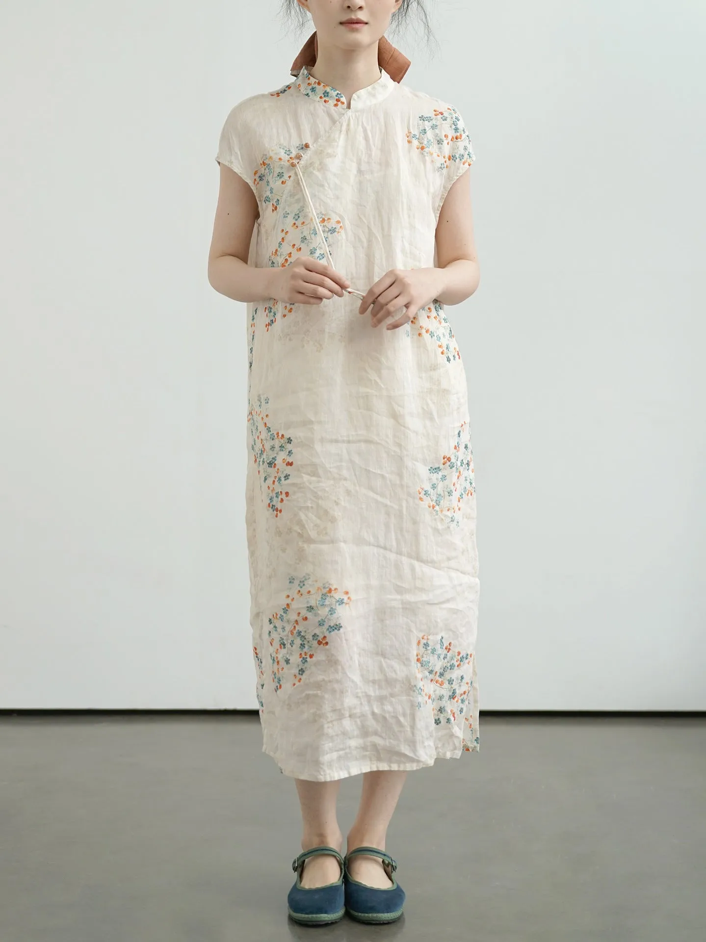 Little Floral Cheongsam Qipao Dress
