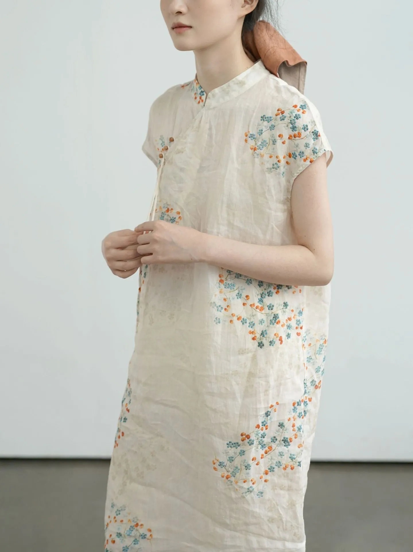 Little Floral Cheongsam Qipao Dress