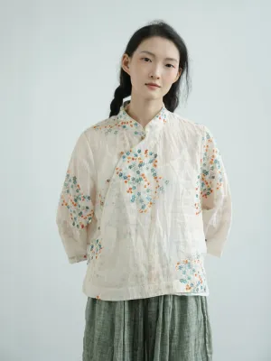 Little Floral Cheongsam Qipao Top