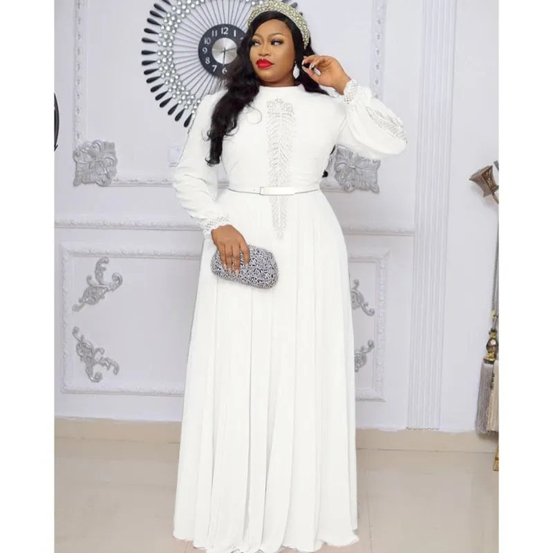 Long Sleeve Elegant Wedding Gown Dress