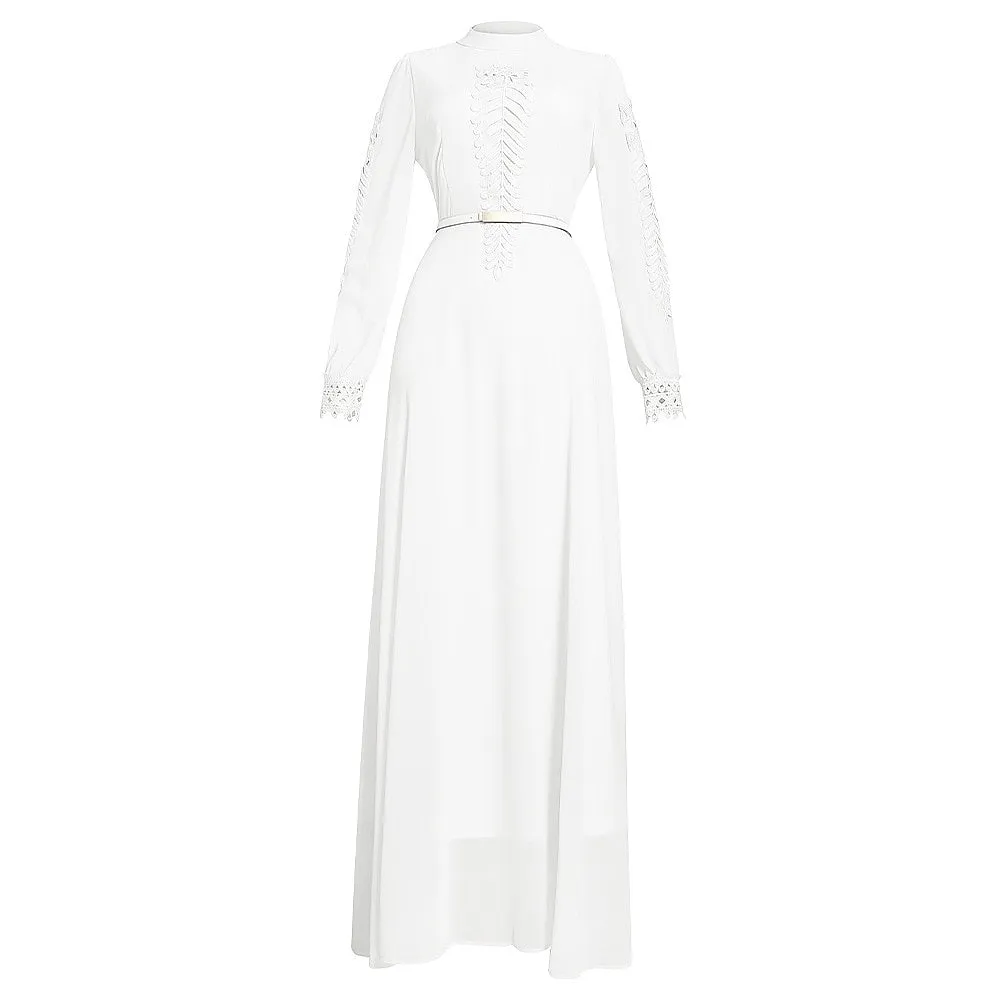 Long Sleeve Elegant Wedding Gown Dress