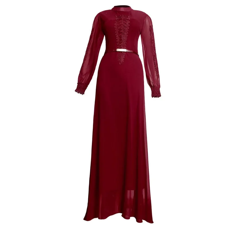 Long Sleeve Elegant Wedding Gown Dress