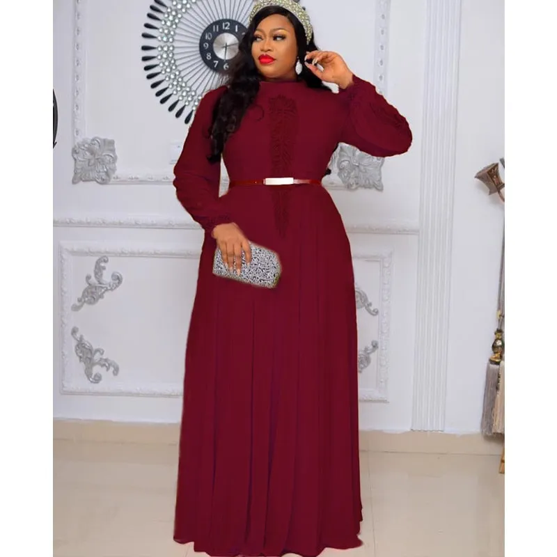 Long Sleeve Elegant Wedding Gown Dress
