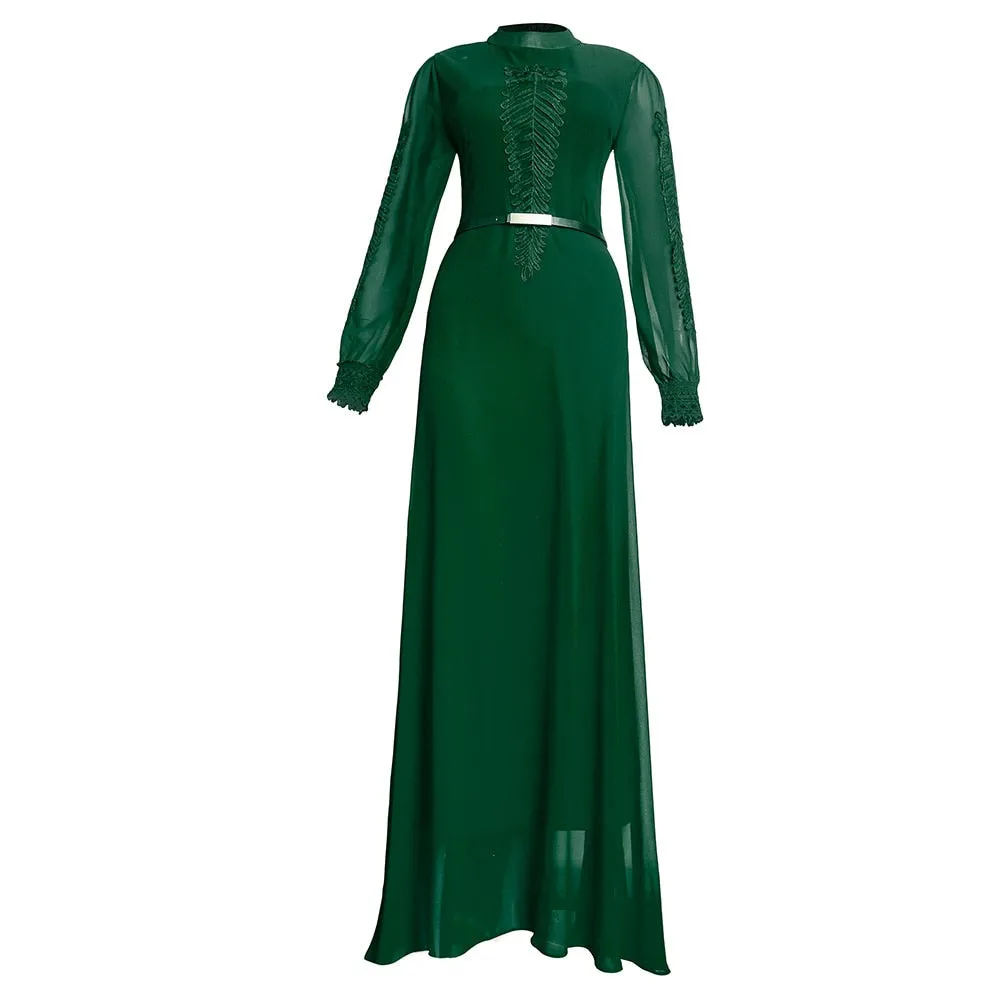 Long Sleeve Elegant Wedding Gown Dress