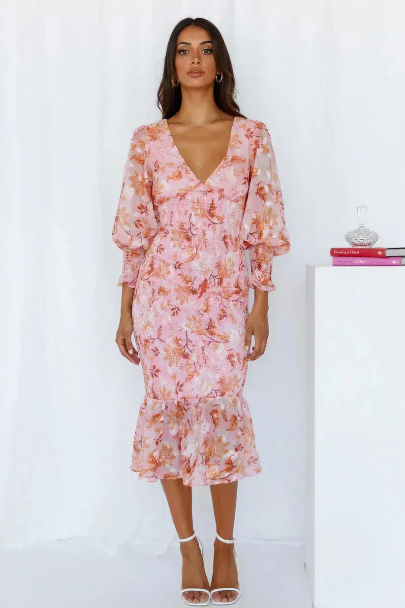 Meagan | Floral Puff Sleeve Dress