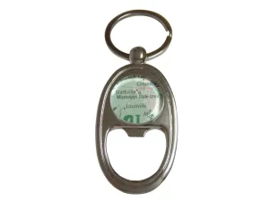 Mississippi State University Map Bottle Opener Key Chain