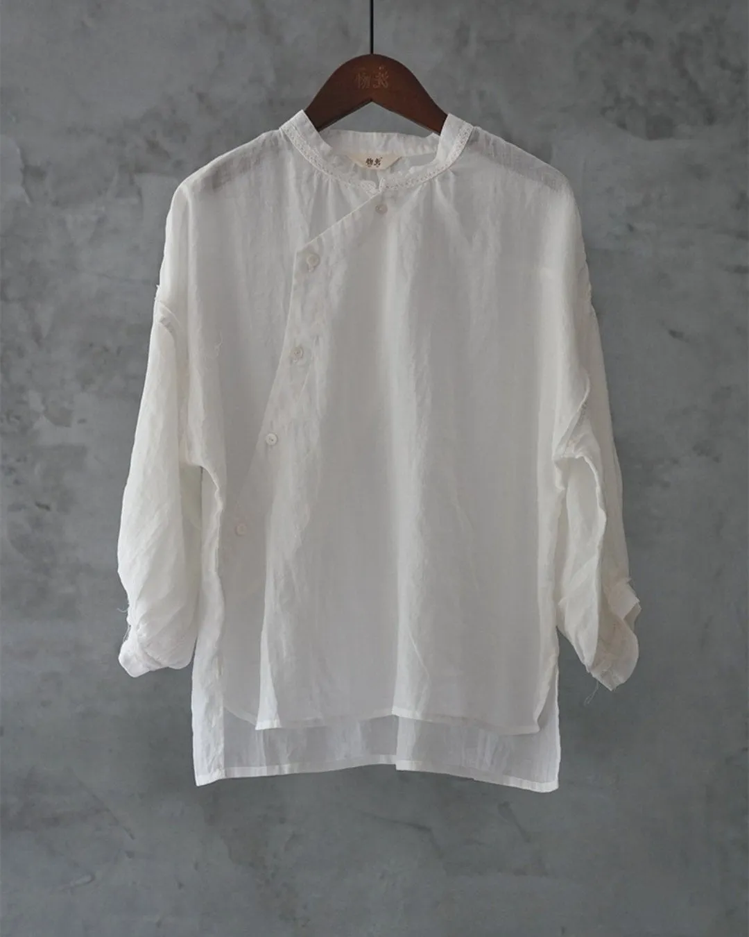 Modern Cheongsam Qipao Top in White