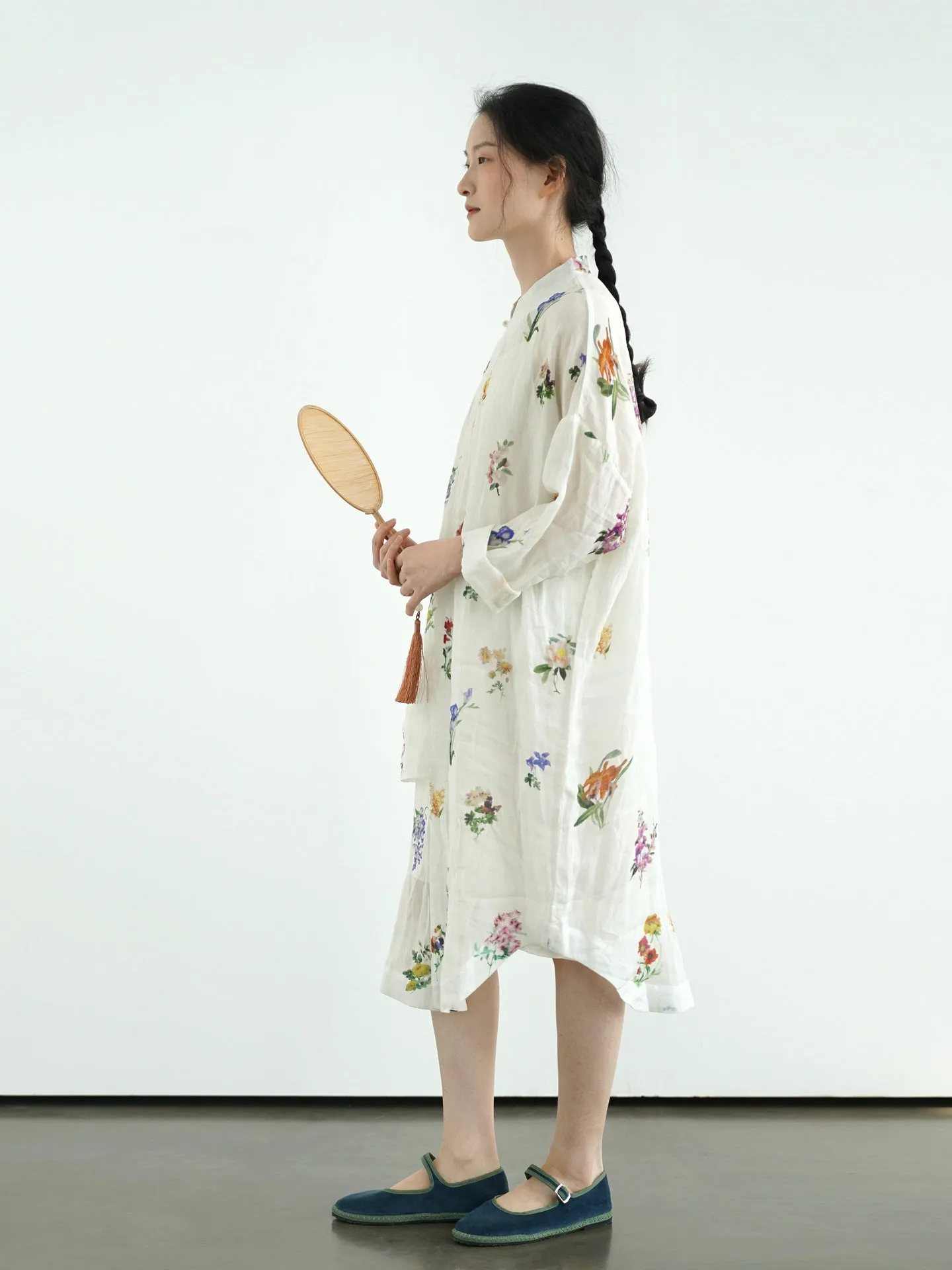 Multi Floral Cheongsam Qipao Dress